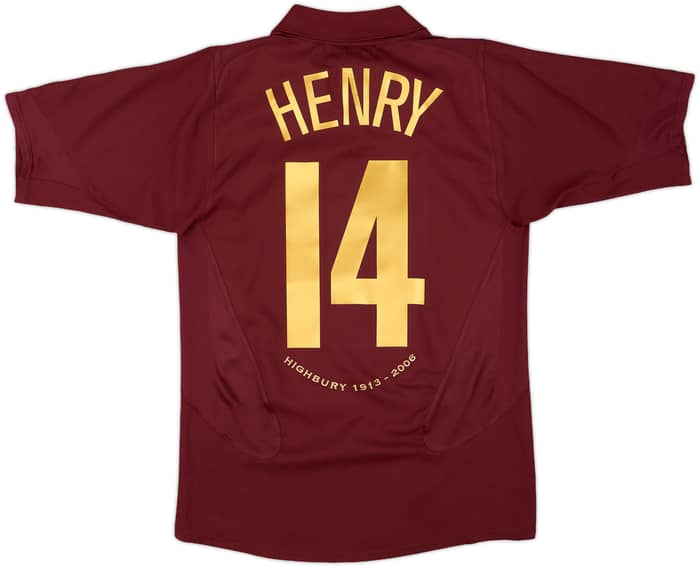 2005-06 Arsenal Home Shirt Henry #14 - 9/10 - (S)