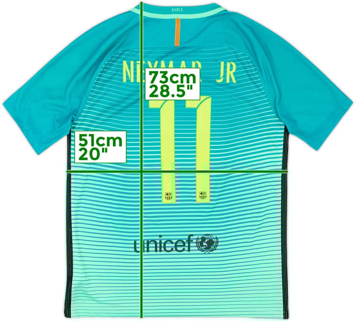 2016-17 Barcelona Third Shirt Neymar Jr #11 - 7/10 - (M)