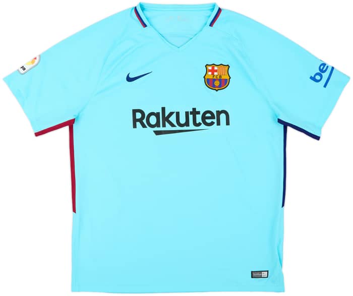 2017-18 Barcelona Away Shirt Suarez #9 - 8/10 - (XL)