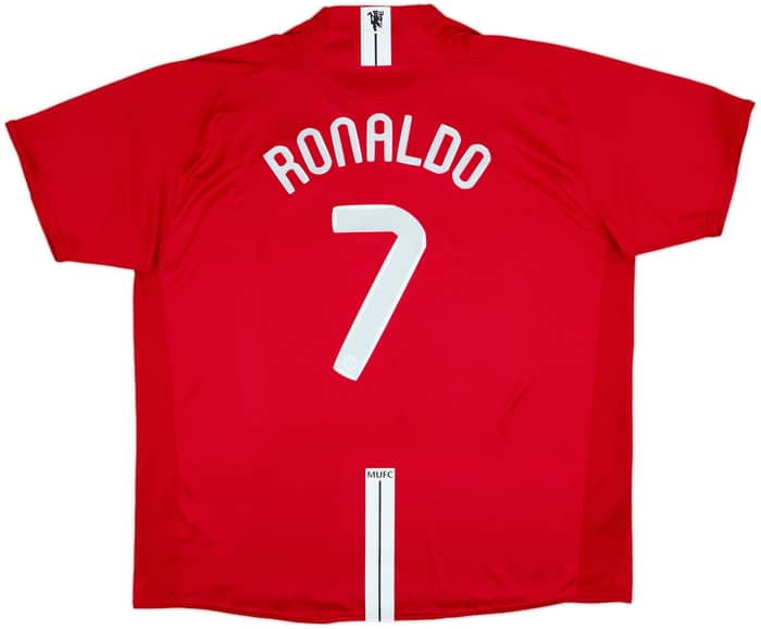 2007-09 Manchester United Home Shirt Ronaldo #7 - 8/10 - (3XL)