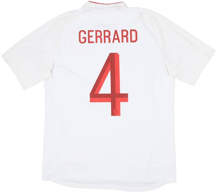 2012-13 England Home Shirt Gerrard #4 - 7/10 - (L)
