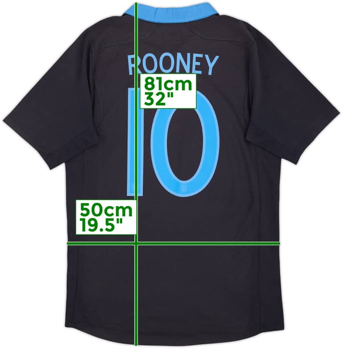 2011-12 England Away Shirt Rooney #10 - 7/10 - (M)