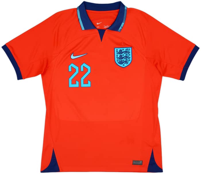2022-23 England Away Shirt Bellingham #22 - 8/10 - (M)