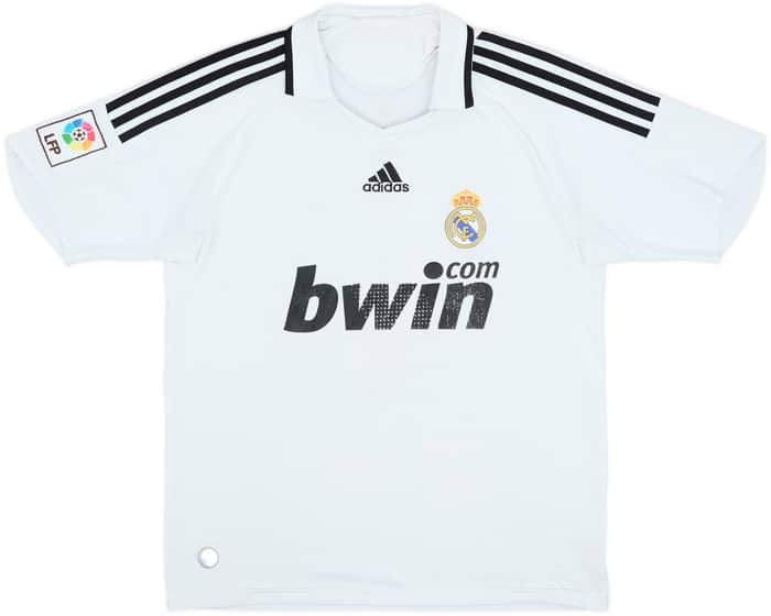 2008-09 Real Madrid Home Shirt Sergio Ramos #4 - 4/10 - (XL.Boys)