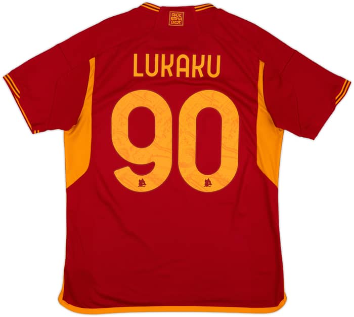 2023-24 Roma Home Shirt Lukaku #90 - 9/10 - (L)
