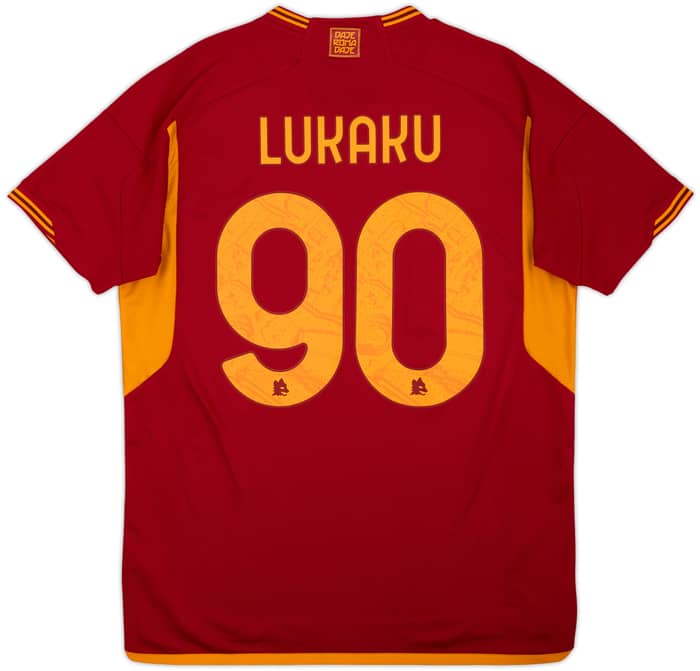 2023-24 Roma Home Shirt Lukaku #90 - 9/10 - (L)