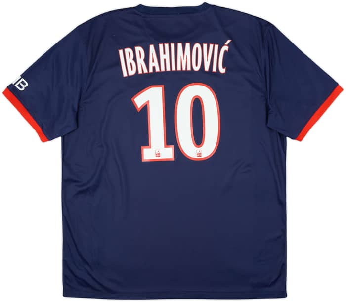 2013-14 Paris Saint-Germain Home Shirt Ibrahimovic #10 - 8/10 - (XL)