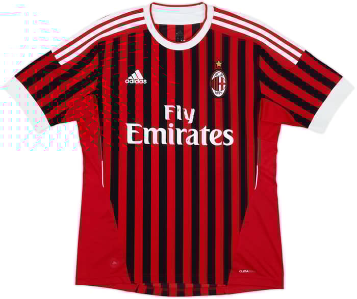 2011-12 AC Milan Home Shirt Ibrahimovic #11 - 6/10 - (M)