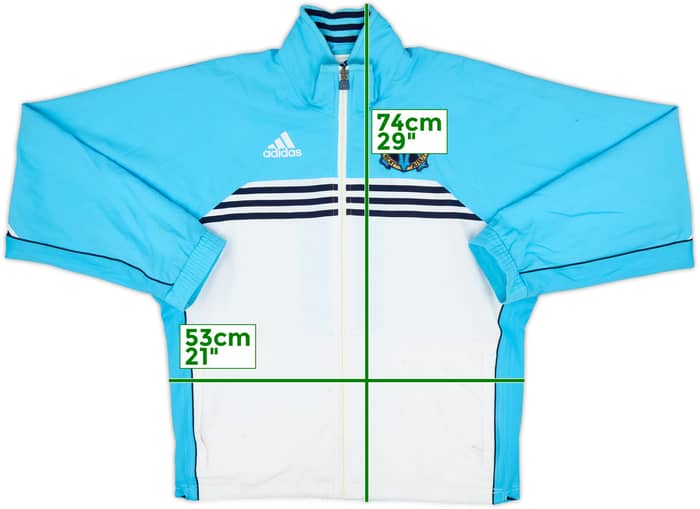 1999-00 Olympique Marseille adidas Track Jacket - 5/10 - (XL.Boys)