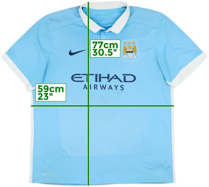 2015-16 Manchester City Home Shirt - 4/10 - (XL)