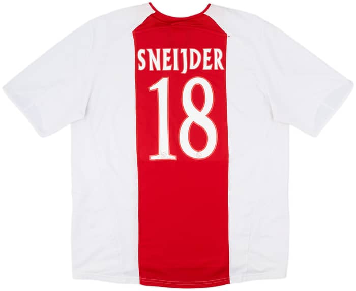2005-06 Ajax Home Shirt Sneijder #18 - 8/10 - (XXL)