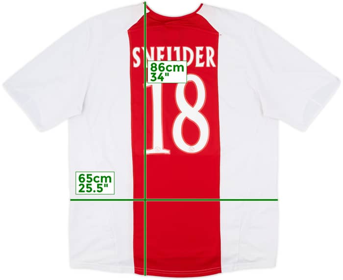 2005-06 Ajax Home Shirt Sneijder #18 - 8/10 - (XXL)