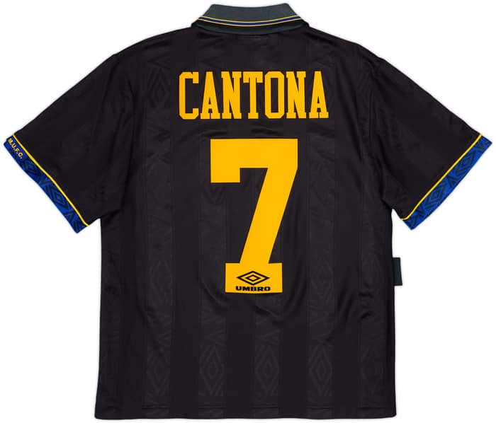 1993-95 Manchester United Away Shirt Cantona #7 - 8/10 - (S)