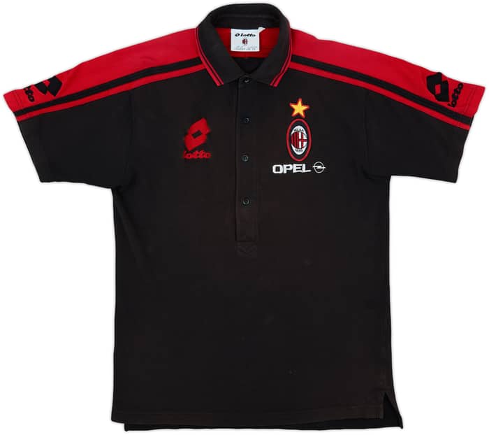 1995-96 AC Milan Lotto Polo Shirt - 6/10 - (M)