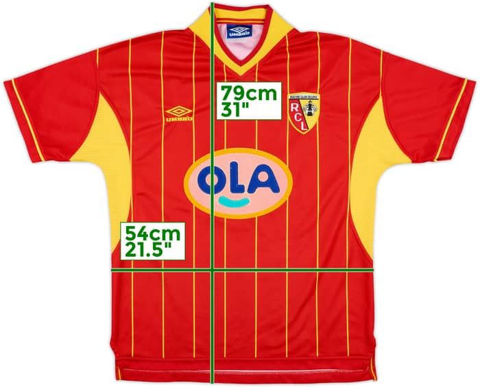 1999-00 Lens Home Shirt - 4/10 - (XL)