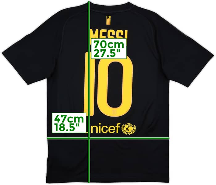 2011-12 Barcelona Basic Away Shirt Messi #10 - 8/10 - (S)
