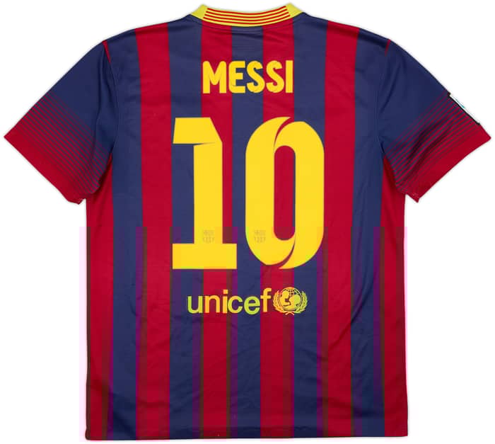 2013-14 Barcelona Home Shirt Messi #10 - 5/10 - (M)