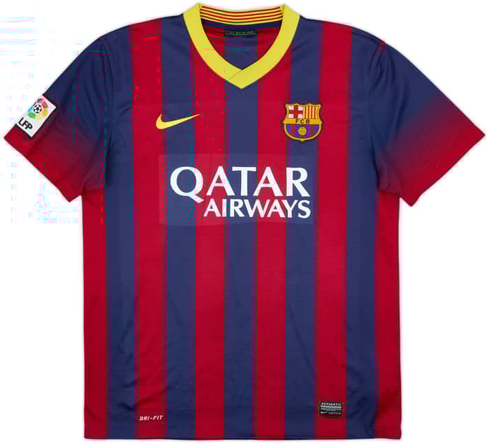 2013-14 Barcelona Home Shirt Messi #10 - 5/10 - (M)