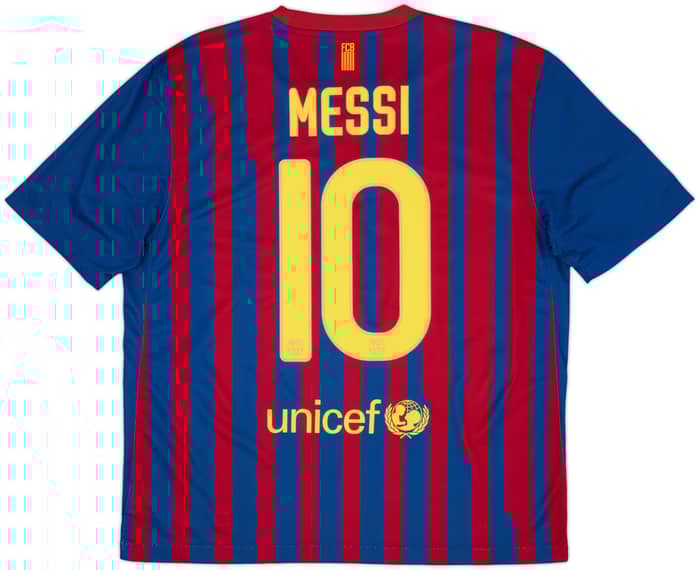 2011-12 Barcelona Home Shirt Messi #10 - 7/10 - (L.Boys)