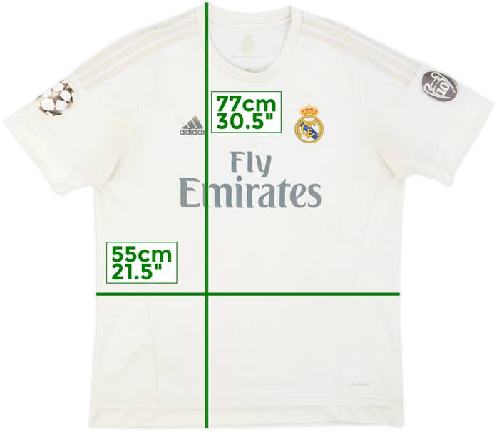 2015-16 Real Madrid Home Shirt - 4/10 - (XL)