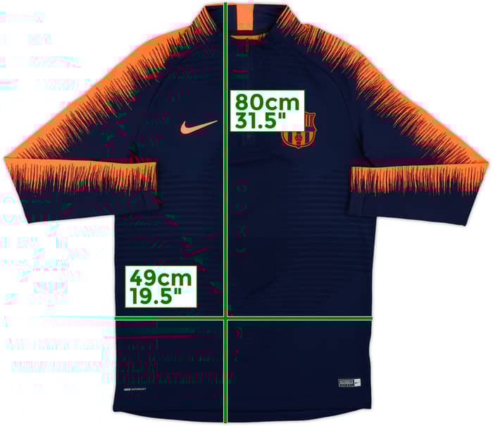 2018-19 Barcelona Nike Vaporknit 1/4 Zip Drill Top - 10/10 - (M)