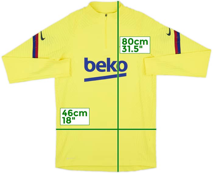 2020-21 Barcelona Nike Vaporknit 1/4 Zip Drill Top - 8/10 - (M)
