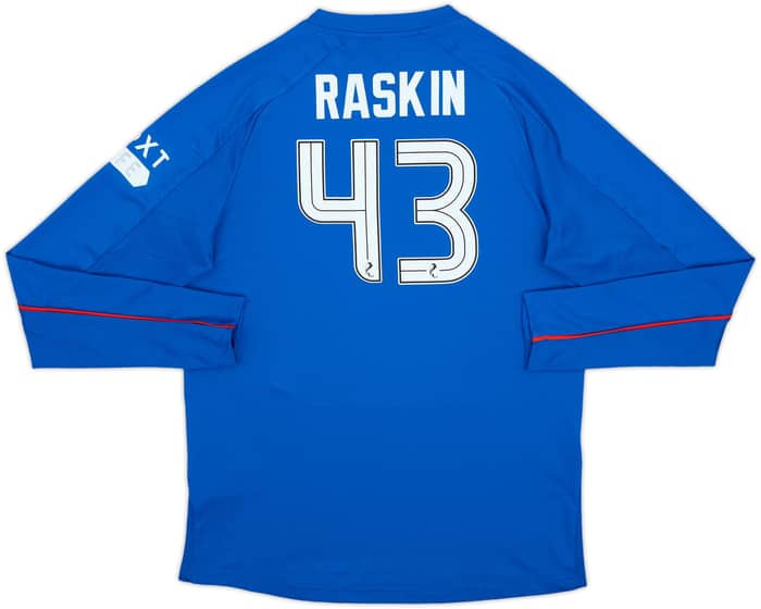 2024-25 Rangers Home L/S Shirt Raskin #43 - 10/10 - (XL.Boys)