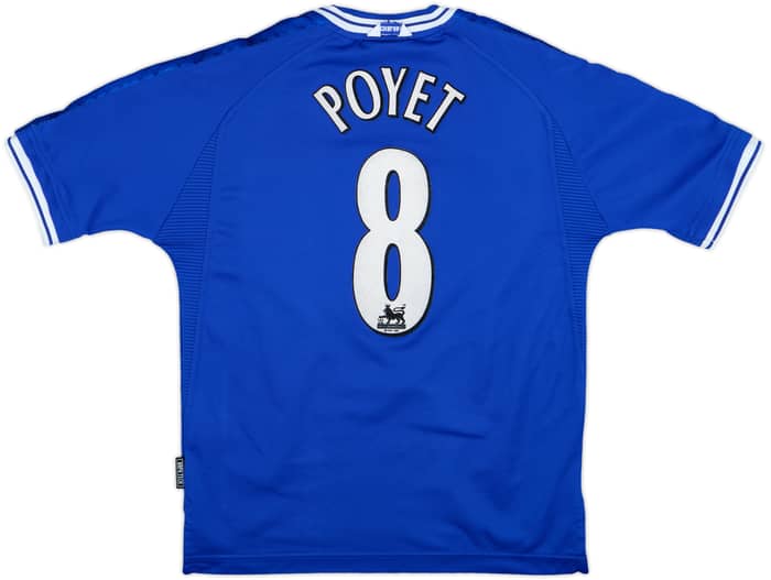 1999-01 Chelsea Home Shirt Poyet #8 - 8/10 - (Y)