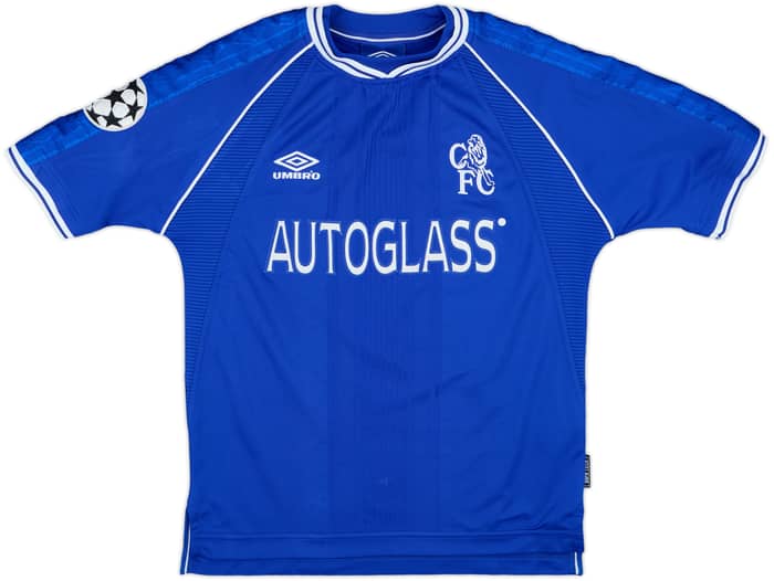 1999-01 Chelsea Home Shirt Poyet #8 - 8/10 - (Y)