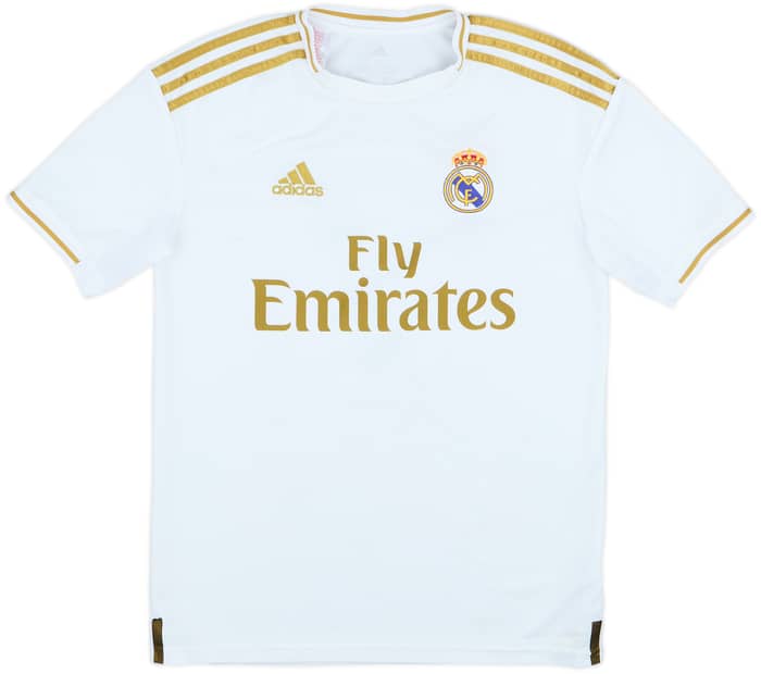 2019-20 Real Madrid Home Shirt Hazard #7 - 8/10 - (XL.Boys)