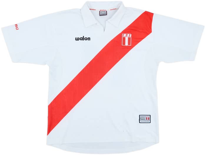 2002 Peru Home Shirt #14 - 7/10 - (XL)