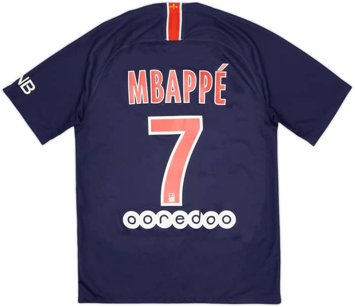 2018-19 Paris Saint-Germain Home Shirt Mbappe #7 - 6/10 - (S)