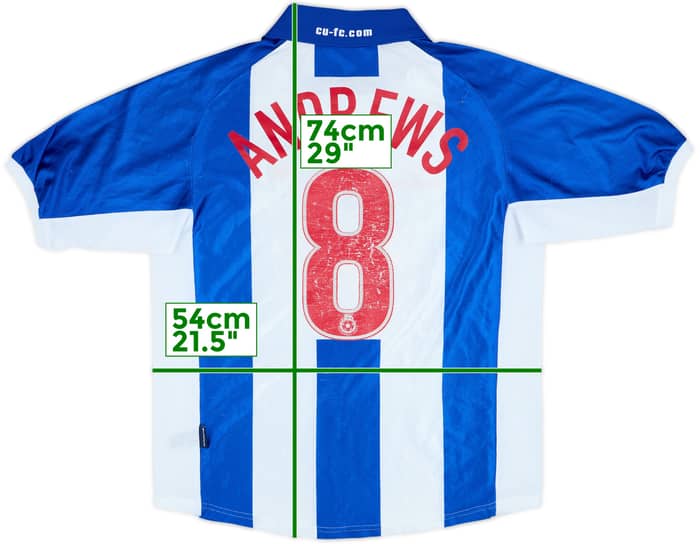 2002-04 Colchester Home Shirt Andrews #8 - 6/10 - (M)