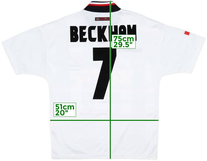 1997-99 Manchester United Away Shirt Beckham #7 - 10/10 - (M)