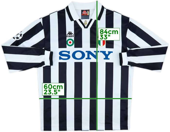 1995-97 Juventus Home L/S Shirt #10 - 7/10 - (L)