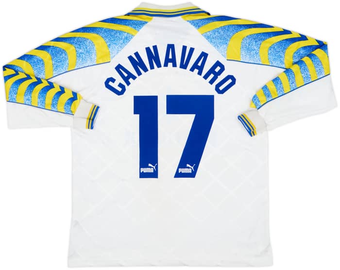 1995-97 Parma Home L/S Shirt Cannavaro #17 - 7/10 - (L)