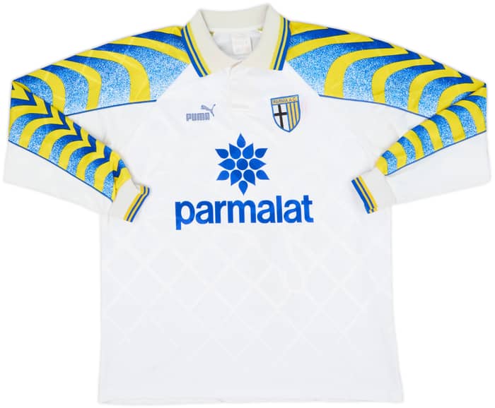 1995-97 Parma Home L/S Shirt Cannavaro #17 - 7/10 - (L)