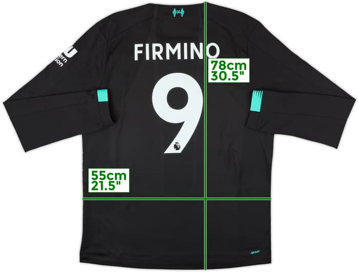 2019-20 Liverpool Third L/S Shirt Firmino #9 - 9/10 - (L)