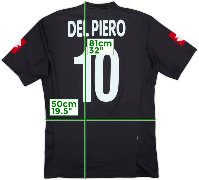 2001-02 Juventus Away Shirt Del Piero #10 - 6/10 - (L)