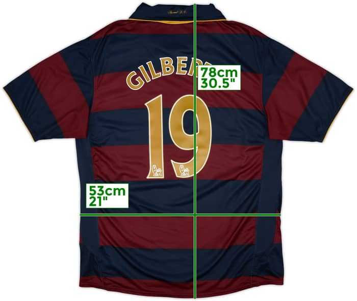 2007-08 Arsenal Third Shirt Gilberto #19 - 9/10 - (L)
