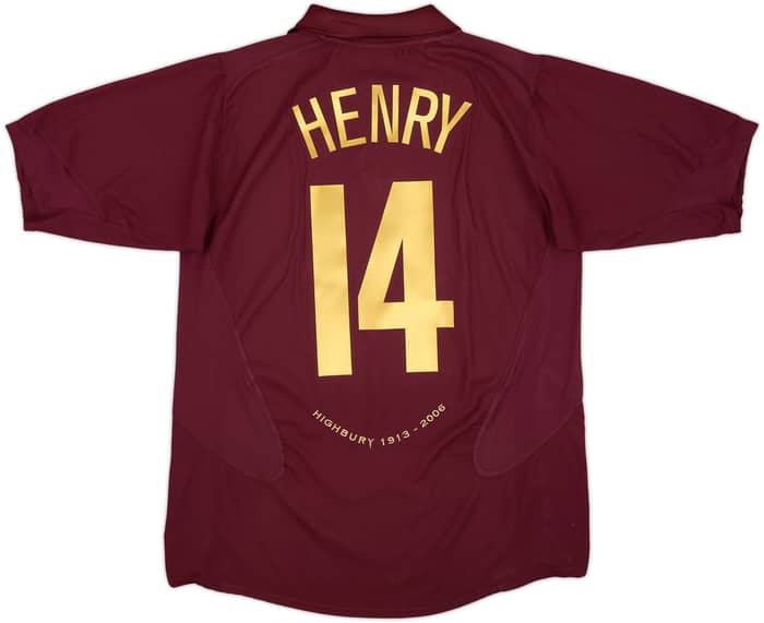 2005-06 Arsenal Home Shirt Henry #14 - 8/10 - (L)