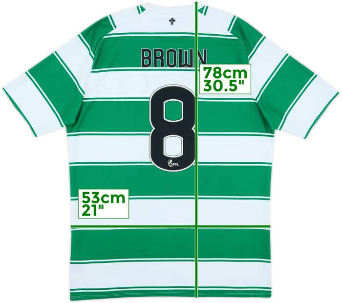 2015-16 Celtic Home Shirt Brown #8 - 7/10 - (L)