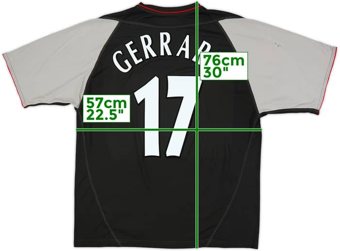 2002-04 Liverpool Away Shirt Gerrard #17 - 7/10 - (L)