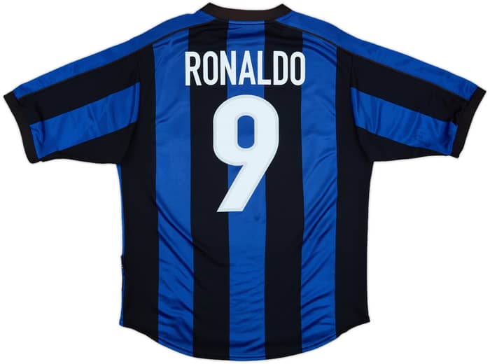 1999-00 Inter Milan Home Shirt Ronaldo #9 - 5/10 - (M)