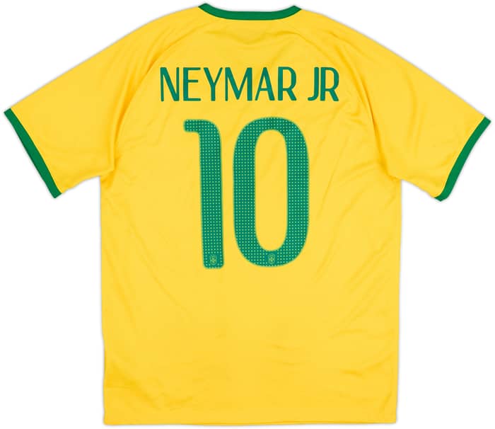 2014-15 Brazil Home Shirt Neymar Jr #10 - 6/10 - (M)