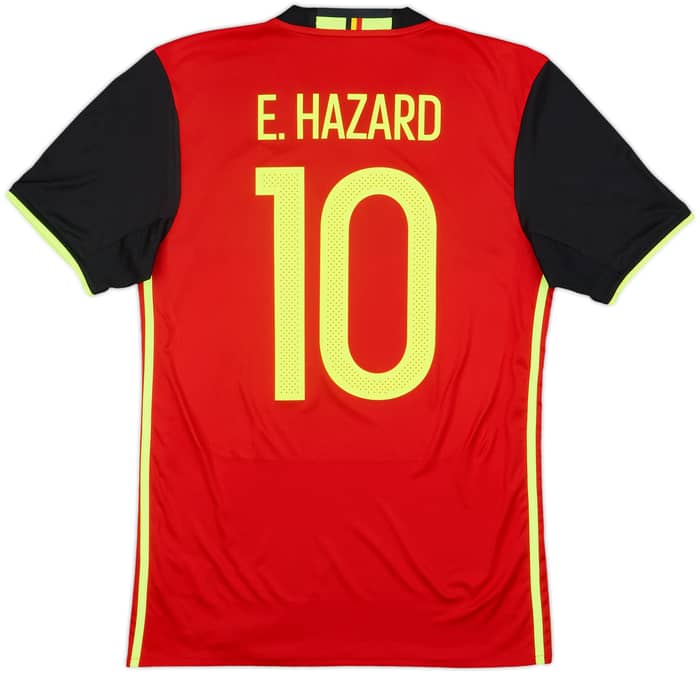 2016-17 Belgium Home Shirt E. Hazard #10 - 8/10 - (S)