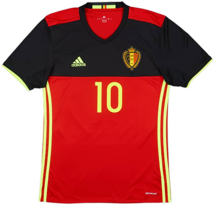 2016-17 Belgium Home Shirt E. Hazard #10 - 8/10 - (S)