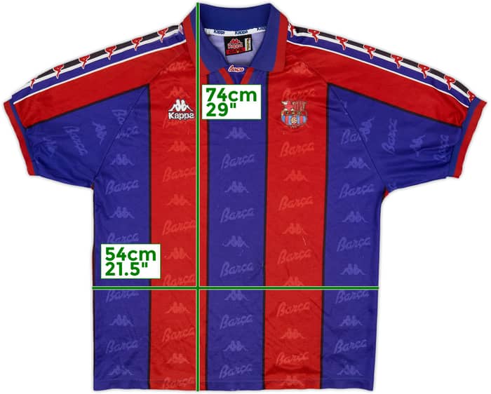 1995-97 Barcelona Home Shirt - 5/10 - (L)