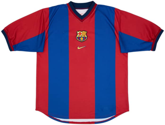 1998-00 Barcelona Home Shirt Rivaldo #11 - 7/10 - (L)