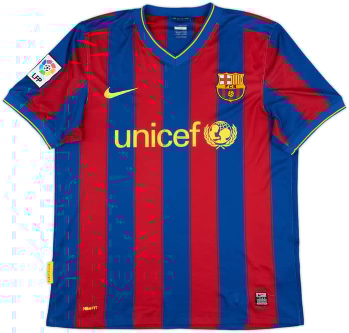 2009-10 Barcelona Home Shirt A. Iniesta #8 - 7/10 - (M)